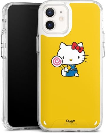 Handyhülle kompatibel mit Apple iPhone 12 Mini Bumper Case Schutzhülle Hello Kitty Cartoon Fanartikel