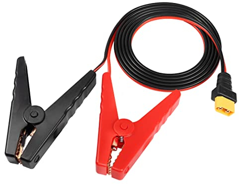 XT60 auf Batterie Krokodilklemmenkabel YACSEJAO Batterieklemme XT60 Verlängerungskabel 16AWG Batterie Klemme Auto Ladegerät Netzteil Kabel mit XT60 Stecker, 1,8 m