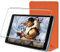 Funda para TECLAST M40 Plus + 1Pcs Vidrio Templado TECLAST M40 Plus Protectores Pantalla, Protector de Pantalla with Flip Cover Case Carcasa-Orange