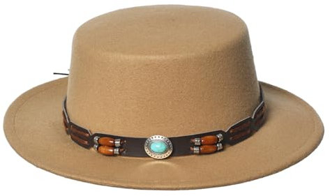 COSDREAMER Damen Herren Spanische Hut Fliege Hut Matador Mexikanischer Sombrero (Braun A)