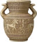 Panathenaic Festival Vase, Glas, antike griechische römische Keramik, Heimdekoration, Terrakotta