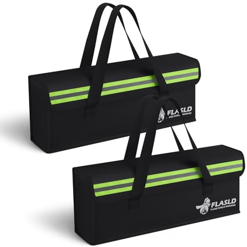 FLASLD 2-Pack E-Bike Akku Tasche feuerfeste sichere Ladetasche explosionssichere Lipo Akku Tasche große Kapazität für die Lagerung Aufladen 405 x 110 x 125 mm