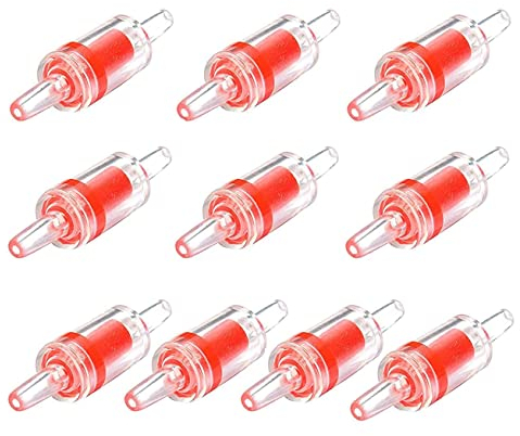 Aquarium Rückschlagventil,10 PCS Fischbehälter Luftpumpenzubehör Aquarium Fish Tank Meeresfrüchte Richtige Größe für Universal-Luftpumpe Aquarium Aquarium Angelausrüstung etc