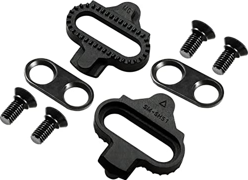 TacoBey Bike Fahrrad Schuhplattenset, kompatibel mit SM-SH51 Cleats für Herren & Damen Mountainbike Schuhe - Fahrrad Cleat Set für Mountainbike & Indoor Cycling (Single Release)