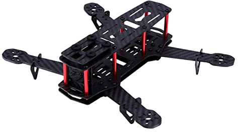 TREETDOBV 2 Typen 250 Mm Quadrocopter, FPV-Flugzeug-Drohnen-Rahmen-Set, RC-Zubehör für QAV250, Carbon-Glasfaser-Quadcopter-Rahmen-Set(Kohlefaser)