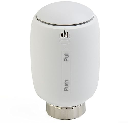 Válvula de radiador de termostato, válvula de radiador inteligente para ZIGBEE, válvula de radiador inteligente para teléfono móvil APP controlador de temperatura, A
