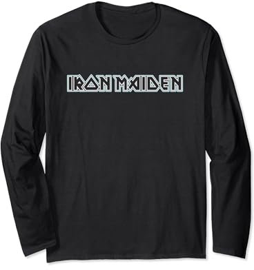 Iron Maiden - Blue Logo Long Sleeve T-Shirt