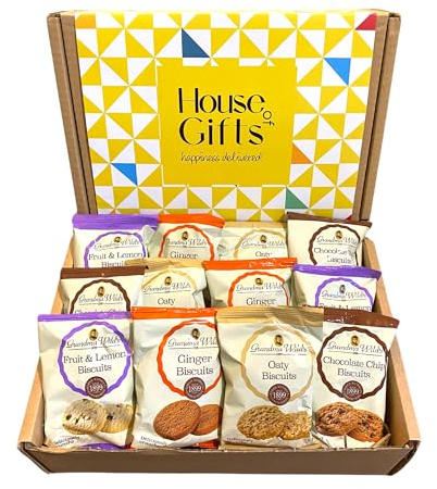 Biscuits Gift Set Biscuit Hamper Including 12 Packs of Two Grandma Wild's Classic Biscuits (24 Single Total) Ideal Biscuit Lovers Gift