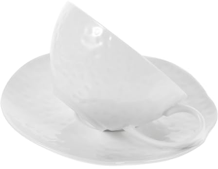 RORPOIR Nachmittagsteetasse Tasse im europäischen Stil Trinktasse Kaffeetasse mit Untertasse Milchbecher mit Teller Keramikbecher