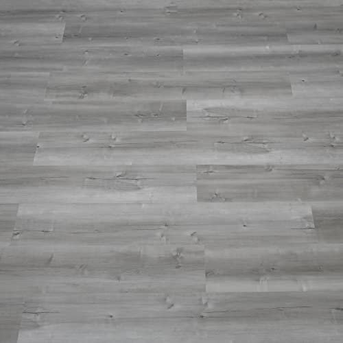 NUFLR Floor Tiles Self Adhesive Vinyl Flooring Grey Wood Effect Peel and Stick Floor Tile Vinyl Flooring Planks for Kitchen Living Room and Bathroom Planks 15X90cm 70pcs (9.45m²)