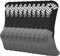 ouhos 5 Paare Fußballsocken Herren Fussball Socken Grip Sportsocken Anti Rutsch Fußball Socken Weiß Schwarz 43-46
