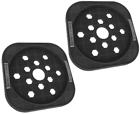 TOPBATHY 2pcs Gas Tank Base Gas Tank Moveable Tray Storage Supply Gas Bottle Holder Can Pallet Useful Can Tray Storage Can Tray Gas Cylinder Base Dolly Gas Tank Holder with Movable Wheels
