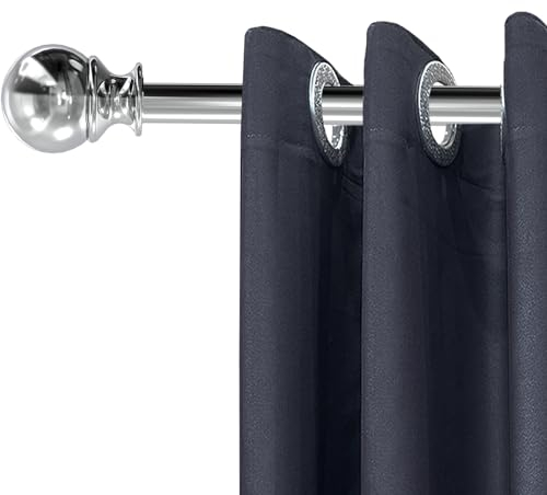 Bastoni Tende Per Interni Bastone Tenda Bastoni Per Tende Moderni Bastoni Per Tende Allungabili Con Estremità Sferiche In Acciaio Inox Per Camera Da Letto Soggiorno Camera Dei Bambini 70-143 Cm