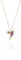 Einzelstück Halskette Kolibri Anhänger I 925 Sterling Silber I Silberkette echt vergoldet I Cubic Zirkonia Vogel Anhänger (Rosegold)