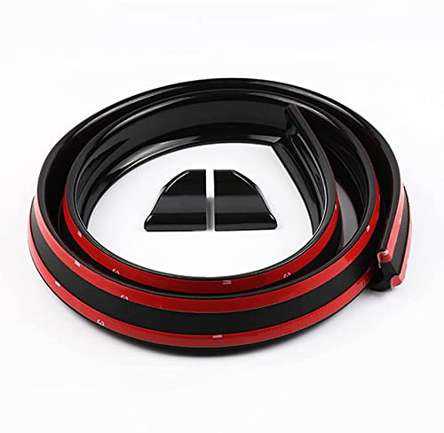 LVIPP Auto Heckspoiler, für Mercedes Benz/AMG SLK SLC R170 R171 R172 SLK 55 32/SLK 350 280 250 200 Auto Kofferraum Weichgummi für Spoiler Spoiler Heckflosse,B Gloss Black