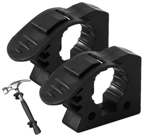 Axe Mount | 2X Rubber Clamp Mounting Brackets Kit | Shovel Axe Holder Mount for 1.2 to 1.6 Inches Diameter Tool Handles