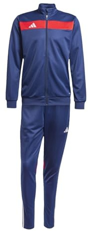 adidas Tiro 25 Essentials Herren Trainingsanzug, Marineblau / Rot, M