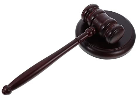 TEHAUX 1 Juego De Mazos De Juez De Madera Hecho A Mano Y Juego De Bloques Herramienta Creativa De Martillos De Subasta Para Jueces Abogados Estudiantes Reuniones De Fiesta