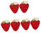 Tofficu 3 Sätze Erdbeer-wollfilz Erdbeer Stoff Erdbeere Hängende Verzierung Filz Erdbeere Zum Basteln Mini-erdbeeren-plüschornament Erdbeer-anhänger Falsches Obst Rot Gefühlt 2 Stück * 3