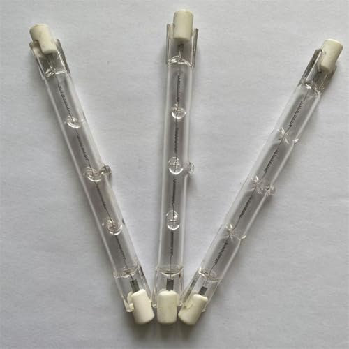 QIROGKC Halogenlampe R7s 189mm 230V 1000W R7S Sicherheitsbirne Doppelende Dimmbar R7s Halogenstrahler Linear 230V 500W J189 Warmweiß 5PC 500W
