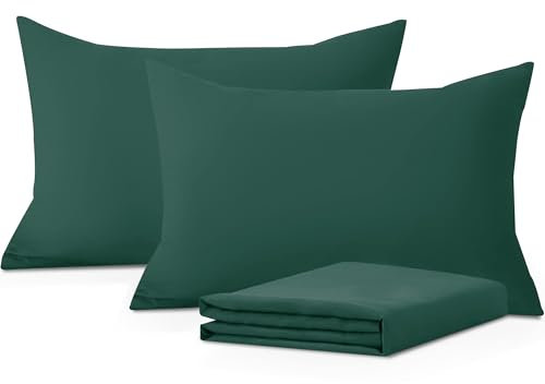 Moonlight Bedding Pillow Cases 4 Pack – Emerald Pillowcases Envelope Closure Super Soft Brushed Microfiber Standard House Wife Pillow Covers, (50 X 75 CM)