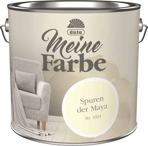 düfa Wandfarbe Meine Farbe 2,5L hochwertige Zimmerfarbe & Deckenfarbe für ein warmes Raumklima Edelmatte Premium-Optik (Spuren der Maya)