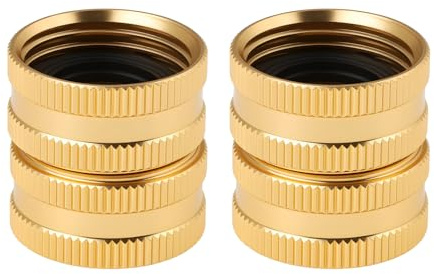Create idea Lot de 2 adaptateurs de tuyau d'arrosage double femelle 3/4 W 28,22 x 28,22 mm pour tuyau d'arrosage