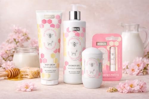 Biobaza Hautpflege-Set Bees&Goats mit Honig und Ziegenmilch