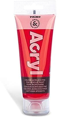 PRIMO Hobby & Professional - Acrylfarben Set Acrylfarben Malerei, 1 Farbenx 75 ml, ab 14 Jahren Permanente, Matte und Abdeckende Textilfarben, Acryllack Schreibwaren, Kreative Arbeiten, Hobby-Malerei