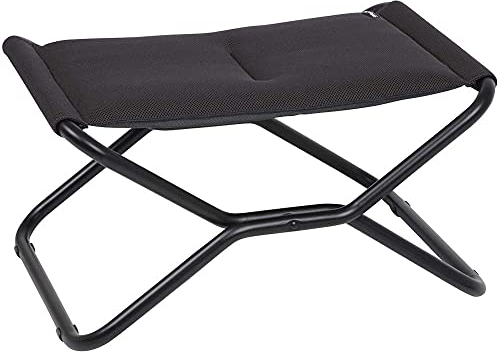 Lafuma Mobilier - Gepolsterte klappbare Fußstütze/ Hocker NEXT - UV-beständiges AirComfort-Gewebe - Für Liegestühle auf Terrasse, Garten, am Pool - Höchster Komfort - Stahl
