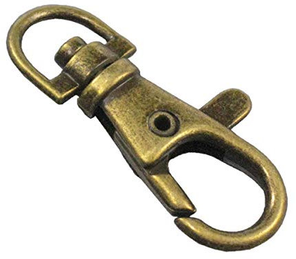 WedDecor Swivel Clip Trigger Snap Lobster Claps Hook Buckle Fastener for Purse, Keychain, Straps, Backpack, Hanging Item, Bag Accessories, Bronze, 10mm, 2pcs
