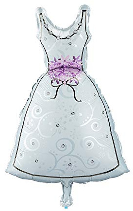 Cepewa 1 x Folienballon Braut 80 cm Hochzeit Brautpaar Luftballon (1 x Folienballon Braut)