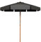 COSTWAY Ombrellone da Giardino 300 cm, Ombrellone da Esterno con Pulsante Manuale e Inclinazione Regolabile, Protezione UV, Ideale per Piscina, Balcone, Giardino (Grigio)
