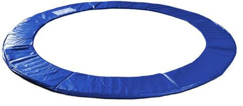 RAMROXX 366cm Trampolin Sprungfedern Schutz Abdeckung Blau