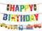 Happy Birthday Girlande Mädchen Happy Birthday Deko Junge Girlande Geburtstag Mann Geburtstagsdeko Jungen Geburtstagsgirlande Kinder Party, Geburtstagsbanner Rot Grün Gelb Blau, HAPPY BIRTHDAY Banner
