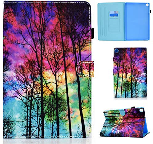 Aswant Huawei Matepad T10/T10s - Funda de piel sintética tipo libro con tapa magnética para Huawei Matepad T 10 de 9,7 pulgadas/Huawei Matepad T 10s de 10,1 pulgadas - Forest