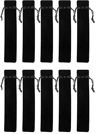 tooloflife 10 Stück Stifttasche Samt Tasche mit Kordelzug Verschluss für Stift und Bleistift
