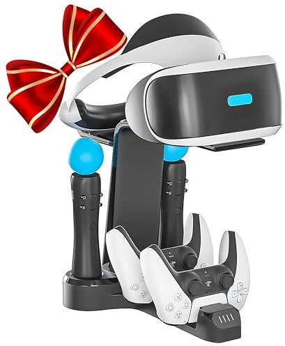 Skywin VR Charging Stand - PSVR Charging Stand to Showcase, Display, and Charge your PS5 VR (PS5 Controller)