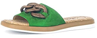Gabor Damen Pantoletten, Frauen Slipper,Best Fitting,Sandalen,Freizeitschuhe,Schlupfschuhe,schluepfschuhe,Slides,Verde (Kork/Holz),36 EU / 3.5 UK