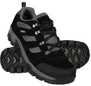 Mountain Warehouse Voyage Mens Waterproof Shoes | Lightweight & Durable IsoDry Footwear, Suede & Mesh Outer & Rubber Outsole for Comfort, For Everyday Use, Hiking & Walking
