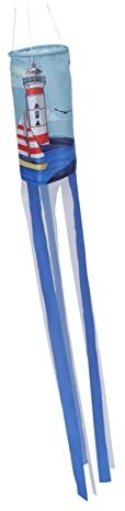 Yardenfun 1Stück Outdoor Windsock aus Dekorativer Windsack zur Anzeige der Windrichtung Bunte Gartendeko Blau für Außenbereich Hängende Windfahne für Garten und Terrasse