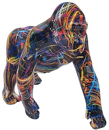 Lesser & Pavey Graffiti-Ornament im britischen Design, Heimdekoration, Tierornamente für alle Häuser oder Büros, dekoratives Wohnaccessoire für alle Arten von Häusern – (Gorilla)