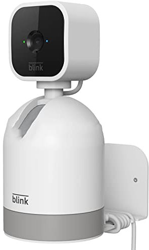 Aokicase For Blink Mini Pan-Tilt Camera Wall Mount, Two Installation Modes, Camera on Walls or Ceilings, Offers a Wider Perspective, Wall Mount Made of Stainless Steel (1 Piece, White) JB06