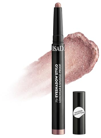 IsaDora Lidschatten Stift - All-in-One Augen Make-Up Pen als Lidschattenstift oder Eyeliner - Wasserfester Eyeshadow Stick - Vegan - Alternative zur Creme Lidschatten Palette - Peach Shimmer