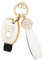BLINGOOSE Schlüsselhülle für Mercedes Benz CLA CLS AMG C E S Klasse GLA GLE GLK GLC GLS SLC SLK Zubehör 3-Tasten auto Schlüsselgehäuse Glitzer Schlüsselanhänger Girly TPU Weiss Gold