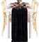 DeZerlor Schwarzer Samt-Tischläufer, Herbst/Halloween, 50,8 x 305,8 cm, luxuriöser eleganter Samtstoff, Thanksgiving-Tischdekorationen für Weihnachten, Abendessen, Hochzeit, Brautparty, Babyparty