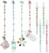 PandaEar 8er Pack Schnullerkette Silikon, Cup Catchy für Hochstuhl, Kinderwagen Spielzeug Kette Befestigung, Dinosaurier Baby Spielzeug sicherheitsgurte für Flaschen, Beißring