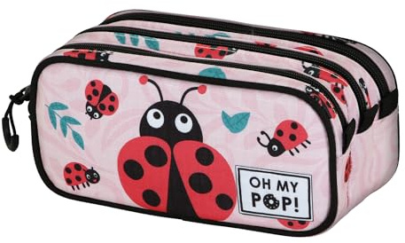 Oh My Pop! Ladybug-Fan Trick-Federmäppchen 2.2, Rosa, 23 x 11 cm