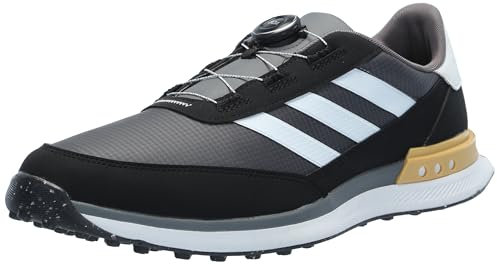 adidas Boa 24 Anchas Zapatillas de Golf S2g sin tacos para Hombre, Grey Three Footwear White Core Black, 40 2/3 EU