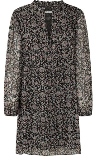 Pepe Jeans Damen Pomme Kleid, Schwarz (Black), X-Small